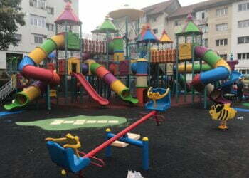 Loc de joacă din Burdujeni, modernizat de ”Diasil”