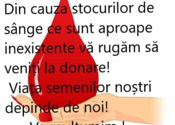 Centrul de Transfuzii, deschis și sîmbătă
