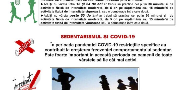 Beneficiile activităților fizice, promovate de DSP