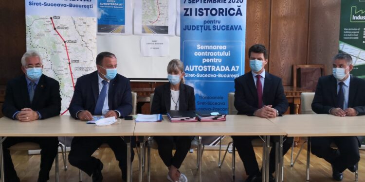 Contractul pentru proiectarea drumului Siret-Pașcani, semnat