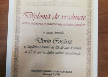 ”Diplomă de vrednicie”, pentru dansatorul Cocîrță