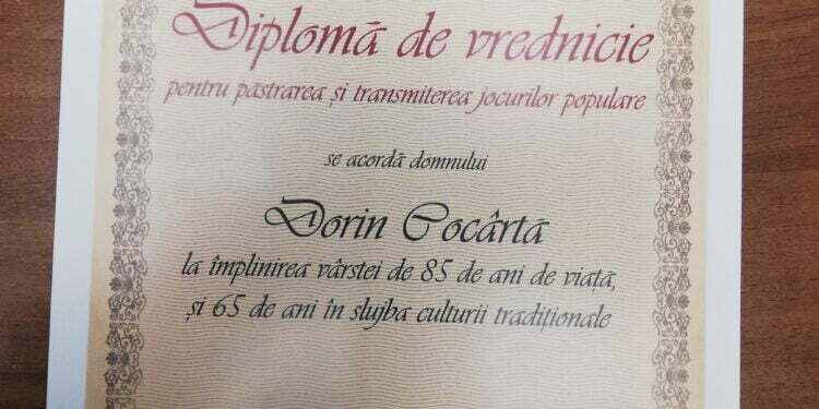 ”Diplomă de vrednicie”, pentru dansatorul Cocîrță