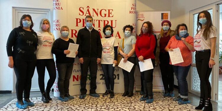 Sînge donat de angajați ai spitalului