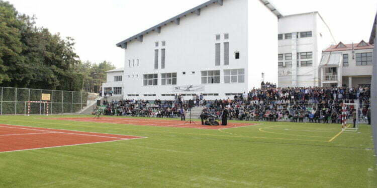 Terenuri de sport cu gazon artificial, la școli