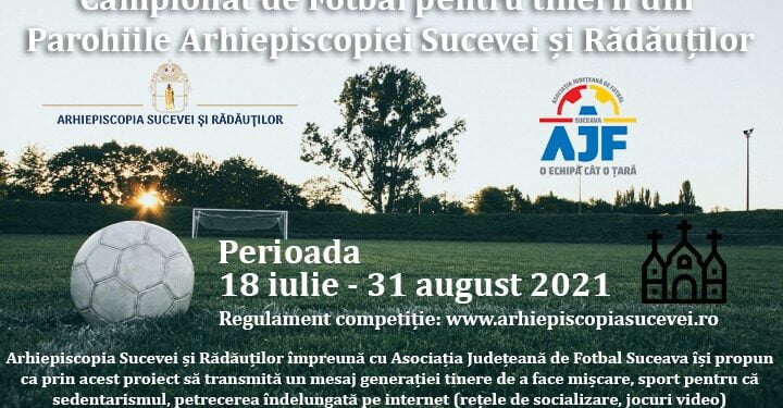 Arhiepiscopia cheamă tinerii la fotbal