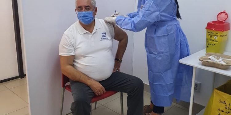 Primarul Lungu, vaccinat a treia oară