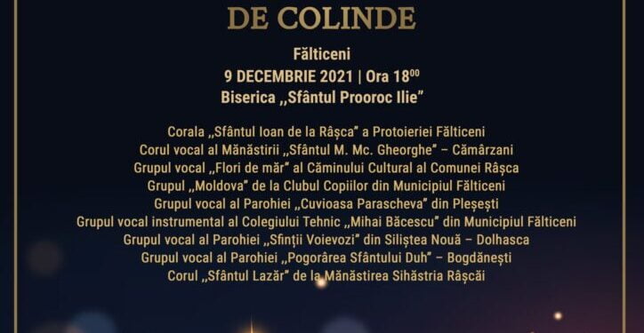 Concurs de colinde organizat de arhiepiscopie. Banii strînși vor ajunge la oameni cu probleme