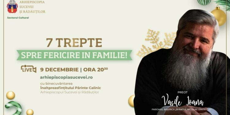 Preotul Vasile Ioana, la o conferință organizată de Arhiepiscopia Sucevei