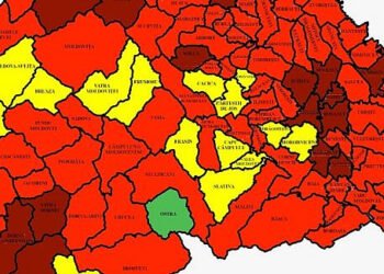 95 din cele 114 localități sucevene, în roșu. Municipiul Suceava, rată de infectare de 13,37. Cea mai mare rată, 19,17, la Brodina