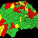 929 de teste, 233 de cazuri. Județul Suceava, pe locul V la nivel național. Municipiul Suceava și alte 28 de localități, în roșu