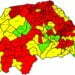 Incidența în județ, 6,08. 66 din cele 114 localități, în roșu. În municipiul Suceava rata de infectare este de 8,18 la mie