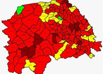 93 din cele 114 localități sucevene, în roșu. Rata de infectare în municipiul Suceava este de 15,44 la mie. Cea mai mare rată de infectare, la Șcheia – 16,49. 234 de paturi de spital, libere