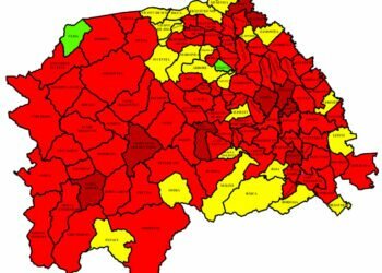 88 din cele 114 localități, în roșu. În municipiul Suceava rata de infectare este 14,62 la mie. Cea mai mare rată de infectare, la Șcheia – 15,08. 258 de paturi de spital, libere