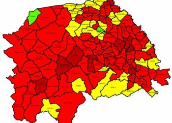 86 din cele 114 localități, în roșu. Rata de infectare în municipiul Suceava a scăzut la 14,25 la mie. 229 de paturi de spital sînt libere