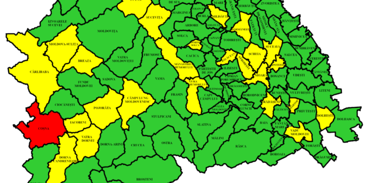 Rata de infectare în județul Suceava, scădere de la 1,12 la 1,04. 261 de paturi de spital, libere
