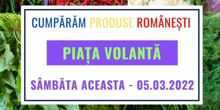 Piața volantă din curtea Direcției Agricole se redeschide pe 5 martie