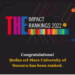 USV se plasează între primele 300 de universități ale lumii în domeniul calității. În cel al protecției mediului, USV este între primele 400