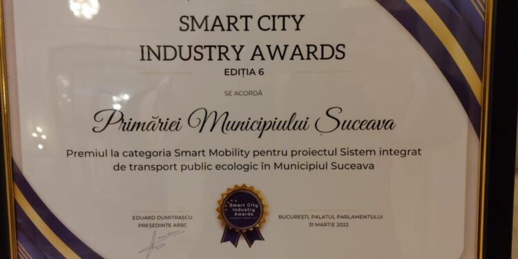 Primăria Suceava, premiată pentru proiectul ”Sistem integrat de transport public”