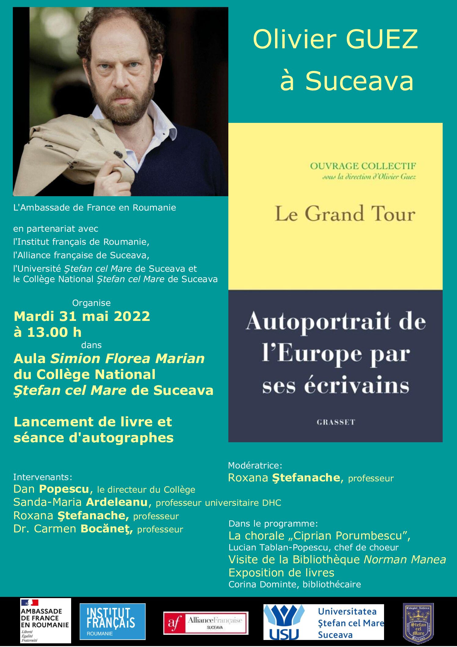 Carte cu 27 de autori europeni, lansare la Colegiul Național ”Ștefan cel Mare”