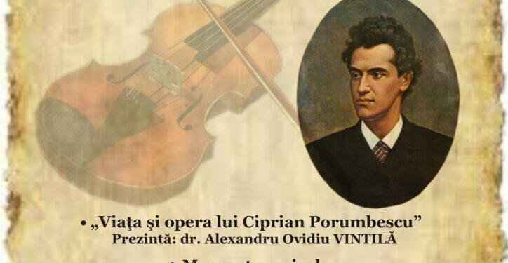 Ciprian Porumbescu, în prezentarea președintelui Societății Scriitorilor Bucovineni, Alexandru Ovidiu Vintilă