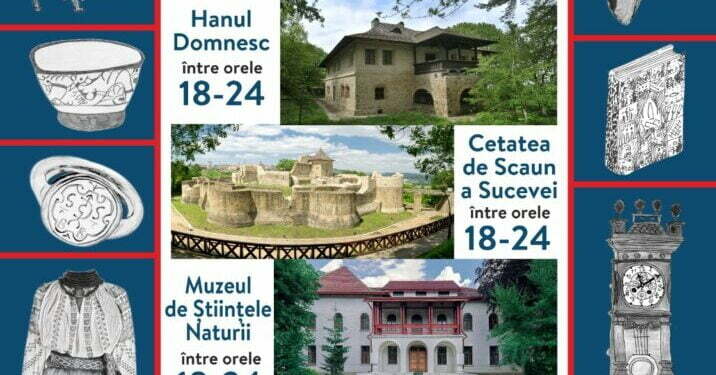 Cetatea de Scaun, Muzeul de Istorie și Hanul Domnesc participă la Noaptea muzeelor, pe 14 mai