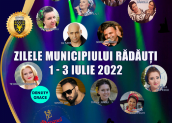 Zilele Municipiului Rădăuți: Lansări de carte, expoziții de pictură și de cămăși tradiționale, spectacole de folclor, paradă a portului popular, foc de artificii și Voltaj