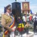 Monument dedicat memoriei victimelor dictaturii, la Șcheia. Primarul Andriciuc a venit îmbrăcat în ținuta sa de colonel de armată în rezervă