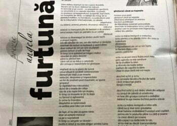Pagina de poezie a României literare, dedicată Angelei Furtună, la 25 de ani de la debutul în această revistă