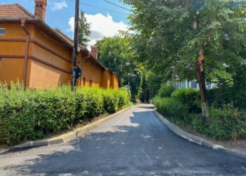 Covor asfaltic, trotuare refăcute și borduri înlocuite, pe strada Gherasim Buliga