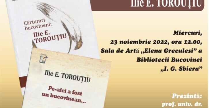 Dublă lansare de carte, la Biblioteca Bucovinei. Cărțile vor fi prezentate de profesorii universitari Mihai Iacobescu și Mircea A. Diaconu