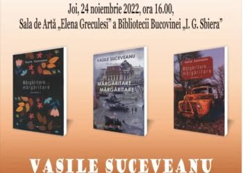 Vasile Suceveanu își lansează romanul în 3 volume ”Mărgăritare… mărgăritare”