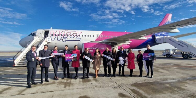 Wizz Air și-a deschis bază la Suceava, pentru care a făcut 100 de angajări. Vor fi curse noi, cu destinația Paris, Bruxelles, Veneția, Larnaca, Eindhoven și Tel Aviv