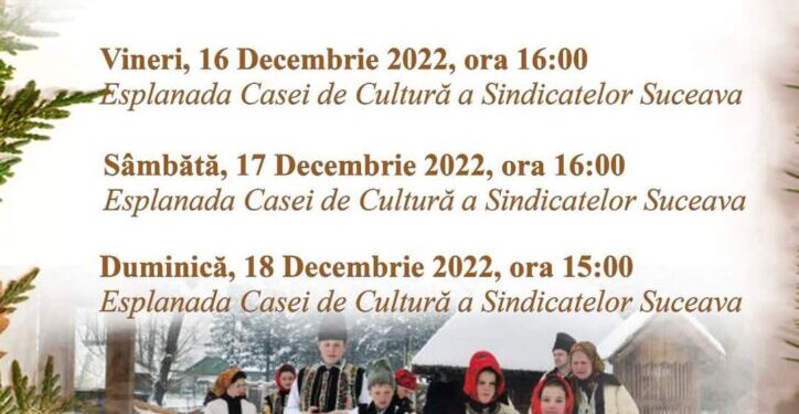 3 zile de colinde, în centrul Sucevei