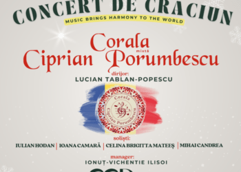 Corala ”Ciprian Porumbescu”, concert de colinde la Biserica „Sfînta Înviere” – Trei Clopote din Suceava. Astăzi, la ora 18.00