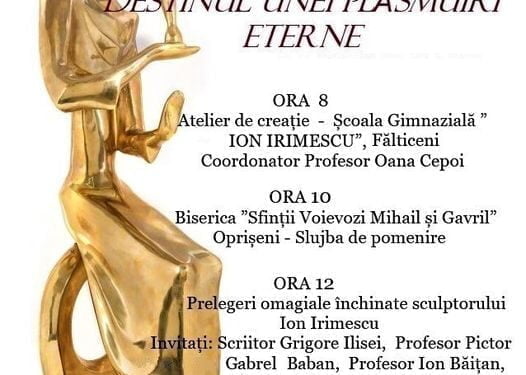 Fălticeni: Manifestări dedicate împlinirii a 120 de ani de la nașterea sculptorului Ion Irimescu