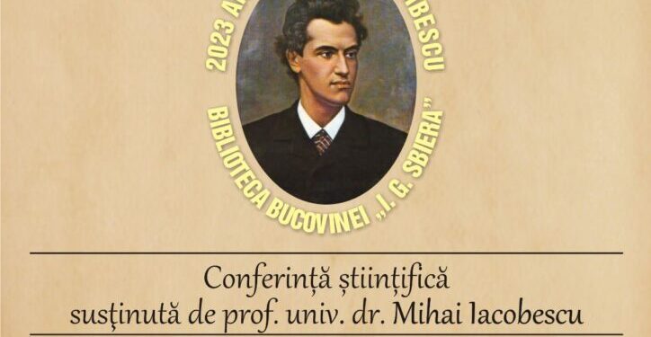 Profesorul universitar doctor Mihai Iacobescu, conferință științifică dedicată lui Ciprian Porumbescu