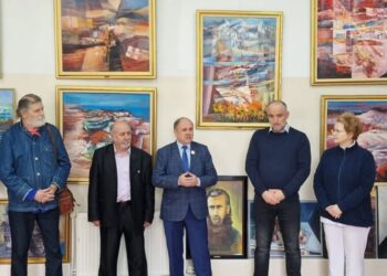 Lucrări ale artistului plastic Ștefan Șerban, expuse la Secția de Psihiatrie a Spitalului Județean Suceava