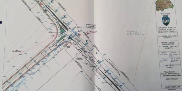 A fost semnat contractul de 43 de milioane de lei pentru realizarea tronsonului III din ruta alternativă Suceava – Botoșani. Proiectul prevede construirea unui viaduct peste calea ferată în lungime de 1.015 metri