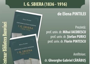 Lansarea cărții ”Cărturari ai epocii moderne. I. G. Sbiera (1836-1916)”, la Biblioteca Bucovinei