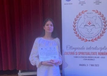 Daria Gavriluț, elevă caporal la Colegiul Militar ”Ștefan cel Mare” din Cîmpulung Moldovenesc, premiu special la faza națională a Olimpiadei interdisciplinare de limba și literatura română și religie ”Cultură și spiritualitate românească”