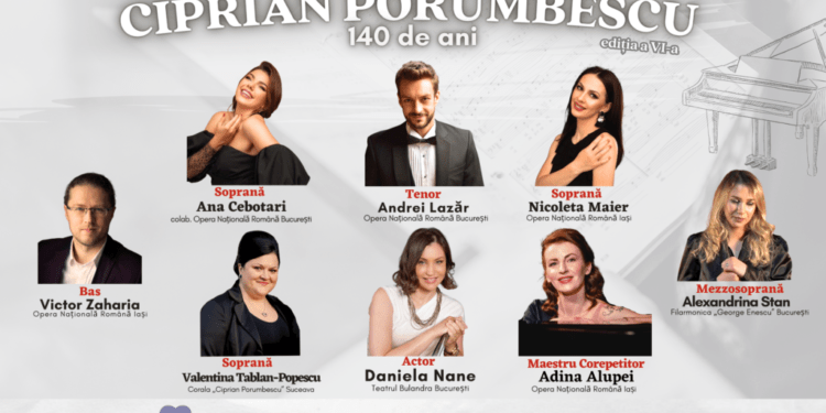 Concert caritabil cu strîngere de fonduri organizat de Corala ”Ciprian Porumbescu” și Asociația ”Sing Bucovina”. Fondurile strînse vor ajuta la acoperirea costurilor deplasării a 28 de membri ai Coralei ”Ciprian Porumbescu” la Jocurile Corale Mondiale din Coreea de Sud