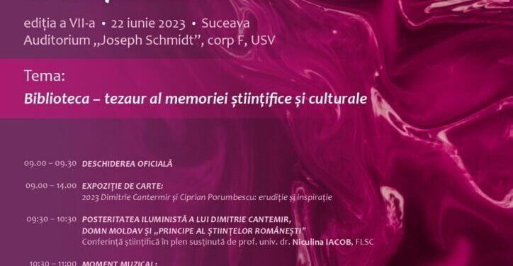 Biblioteca USV: Conferințe dedicate operelor lui Dimitrie Cantemir și Ciprian Porumbescu