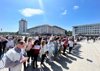 Al 7-lea miting al profesorilor, în centrul Sucevei (Foto)