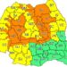 Cod portocaliu de instabilitate atmosferică valabil pentru întreg județul Suceava pînă pe 31 iulie, la ora 10.00