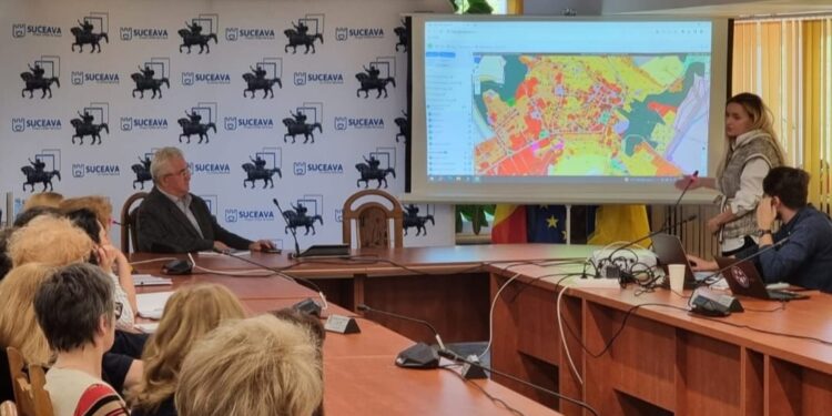 În doi ani, în Suceava vor fi mai multe sensuri unice și va exista o bandă dedicată transportului public. Primarul Ion Lungu: Circulația se va desfășura pe trei benzi, cu o singură bandă pe sens opus pentru transportul în comun și autovehicule de intervenție, dinspre Spitalul Județean pînă la sensul giratoriu cu strada Nicolae Bălcescu