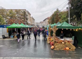 Deschiderea Tîrgului de Toamnă ”Produs în Bucovina”, în centrul Sucevei. ”Locul tîrgului de toamnă este în centrul orașului. Cred că trei zile sucevenii, și nu numai, au această posibilitate să se bucure de zilele recoltei și de a cumpăra produse tradiționale din Bucovina” (Foto)