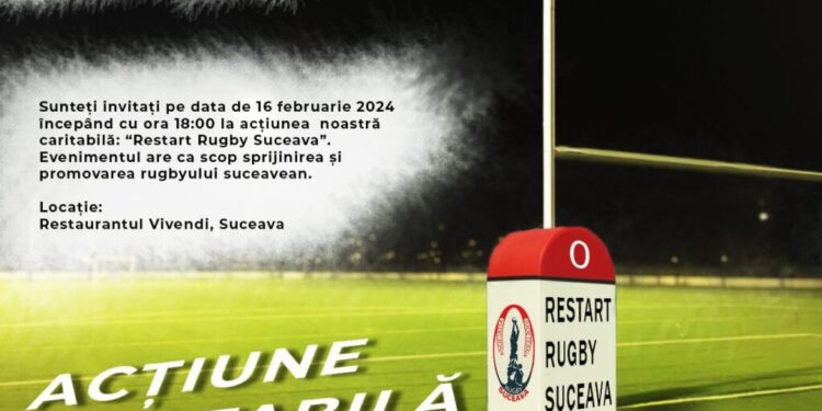 Eveniment caritabil, pentru sprijinirea rugbyului sucevean. Vor fi scoase la licitație tricouri, mingi și alte obiecte care le aparțin foștilor jucători