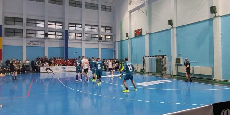 Minutul 25, poate cel mai frumos minut al partidei de handbal masculin CSU Suceava – Dinamo București (36-40) (Foto)