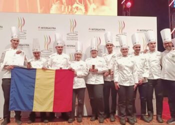Un asistent universitar și un student de la Facultatea de Inginerie Alimentară Suceava, mențiune, în Germania, la un concurs culinar. La întrecere au participat peste 2.000 de specialiști din 55 de țări