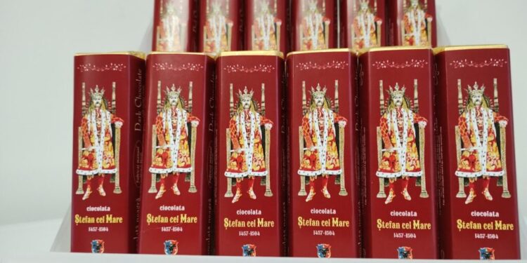 Ciocolata ”Ștefan cel Mare”, noul sortiment de ciocolată comercializat de Muzeul de Istorie Suceava. Ciocolata cu cremă de portocale costă 11 lei
